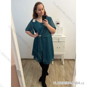 Šaty elegantní společenské  dámské nadrozměr (XL/2XL ONE SIZE) ITALSKÁ MÓDA IMH23VOLTERA