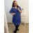 Šaty letní na ramínka dámské (S/M ONE SIZE) ITALSKÁ MÓDA IMPBB22B21841 XL/2XL Royal blue