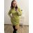 Women's elegant party long sleeve dress (S/M ONE SIZE) ITALIAN FASHION IM322282
