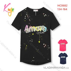 Kurzarm-T-Shirt für Mädchen (134-164) KUGO SC0368