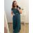 Šaty plesové elegantní společenské rukáv dámské nadrozměr (L/XL ONE SIZE) ITALSKÁ MÓDA IMM23FRANCESCA