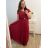 Šaty plesové elegantní společenské rukáv dámské nadrozměr (L/XL ONE SIZE) ITALSKÁ MÓDA IMM23FRANCESCA