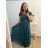 Šaty plesové elegantní společenské rukáv dámské nadrozměr (L/XL ONE SIZE) ITALSKÁ MÓDA IMM23FRANCESCA