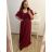 Šaty letní na ramínka dámské (S/M ONE SIZE) ITALSKÁ MÓDA IMPBB22B21841 wine XL/2XL