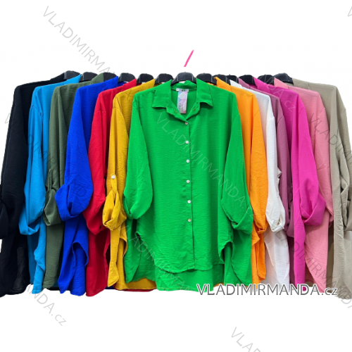 Shirt extended 3/4 long sleeve women's (L/XL/2XL ONE SIZE) ITALIAN FASHION IM423025