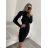 Šaty úpletové s rolákom dlhý rukáv dámske (S/M ONE SIZE) TALIANSKA MÓDA IMWAANG-2308