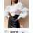 Women's elegant long sleeve T-shirt (S/M ONE SIZE) ITALIAN FASHION IMM23FS33019