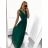 Šaty letní na ramínka dámské (S/M ONE SIZE) ITALSKÁ MÓDA IMPBB22B21841 Green S / M