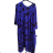 Dress 3/4 sleeve women's plus size (2XL/3XL ONE SIZE) POLISH FASHION PMLSF22SONA-23/DU 2XL/3XL blue
