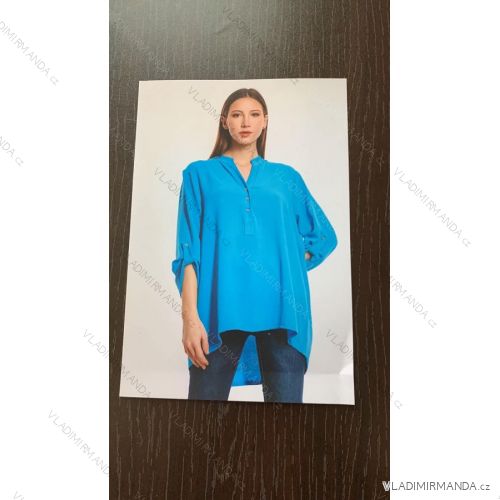 Tunic Shirt 3/4 Long Sleeve Women Plus Size (XL/2XL ONE SIZE) ITALIAN FASHION IMC22512