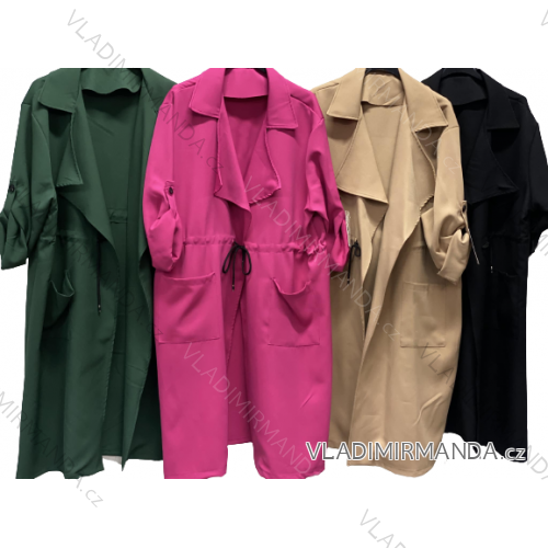 Kabátek jarní dámský nadrozměr (XL/2XL ONE SIZE) ITALSKá MóDA IMC23018