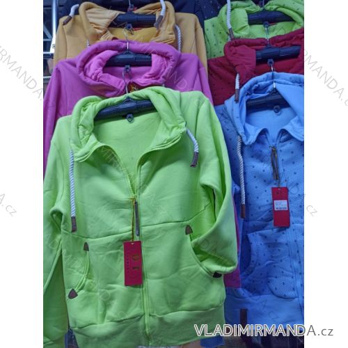 Mikina na zips s kapucňou dlhý rukáv dámska (M-2XL) DT FASHION DTF23DT-3010