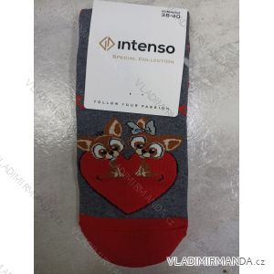 Ponožky veselé slabé valentýské dámské (35-37, 38-40) POLSKÁ MÓDA DPP23002