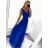 Women's Long Elegant Party Sleeveless Dress (S/M ONE SIZE) ITALIAN FASHION IMPSH24L662 Pink Old Pink S/M
