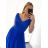 Women's Long Elegant Party Sleeveless Dress (S/M ONE SIZE) ITALIAN FASHION IMPSH24L662 Pink Old Pink S/M