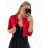Bolerko elegantní dlouhý rukáv dámské (S/M ONE SIZE) ITALSKá MóDA IM9235170/DU S/M červená