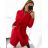 Women's long fleece coat (M / L ONE SIZE) ITALIAN FASHION IMD211105 Camel brown M / L