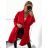 Women's long fleece coat (M / L ONE SIZE) ITALIAN FASHION IMD211105 Camel brown M / L