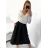 Sukňa stredne dlhá dámska (S/M ONE SIZE) TALIANSKA MÓDA IMM23HG4911
