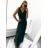 Women's Long Casual Elegant Sleeveless Dress (S/M ONE SIZE) ITALIAN FASHION IMPSH233584/DU khaki