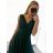 Women's Long Casual Elegant Sleeveless Dress (S/M ONE SIZE) ITALIAN FASHION IMPSH233584/DU khaki