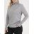 Strickpullover dünner Rollkragen Langarm Damen (L / XL ONE SIZE) ITALIAN FASHION IMD211110