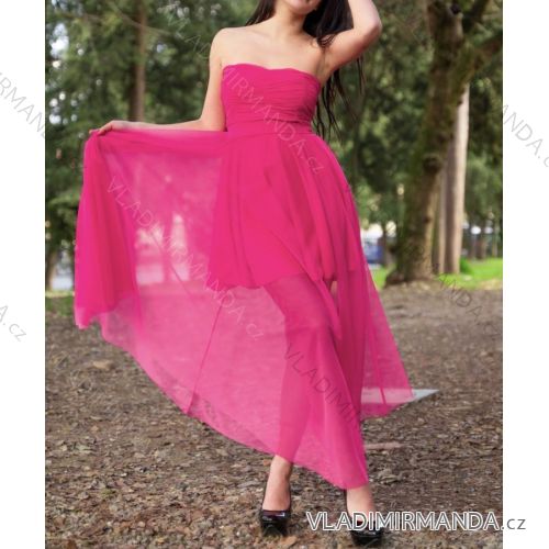 Šaty elegantní společenské carnem/na ramínka dámské (S/M ONE SIZE) ITALSKÁ MÓDA IMPBB23A10543