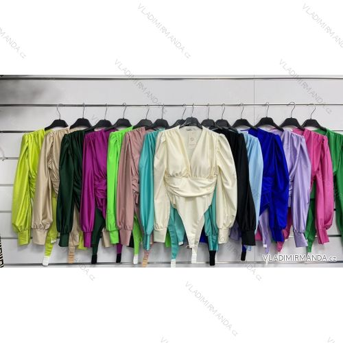 Body halenka dlouhý rukáv dámské (S/M ONE SIZE) ITALSKÁ MÓDA IMWAS23126