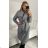 Women's long fleece coat (M / L ONE SIZE) ITALIAN FASHION IMD211105 Camel brown M / L