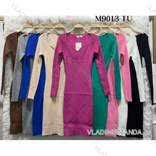 Langes, dehnbares, ärmelloses Sommerkleid für Damen (S / M / L ONE SIZE) ITALIAN FASHION IMWC222492