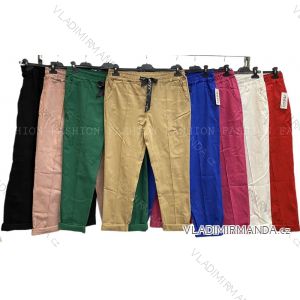 Kalhoty dlouhé strečové nadrozměr (3XL/4XL ONE SIZE) ITALSKÁ MÓDA IMWT23211