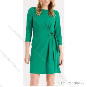 Šaty elegantní 3/4 dlouhý rukáv dámské nadrozměr (2XL/3XL ONE SIZE) ITALSKÁ MÓDA IMWT23230