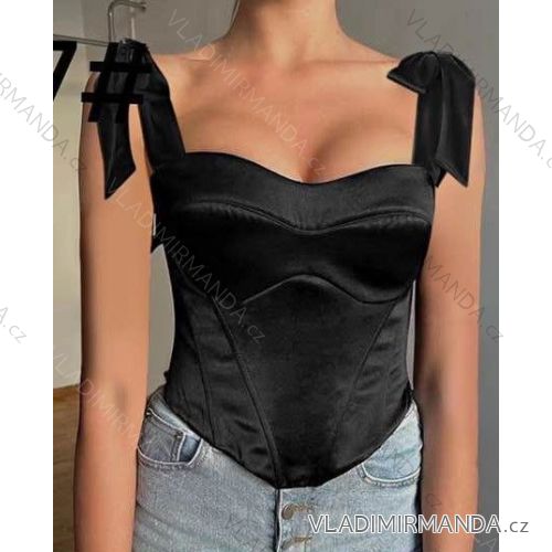 Crop-Top mit Riemchen für Damen (Einheitsgröße S/M) ITALIAN FASHION IMWE23235
