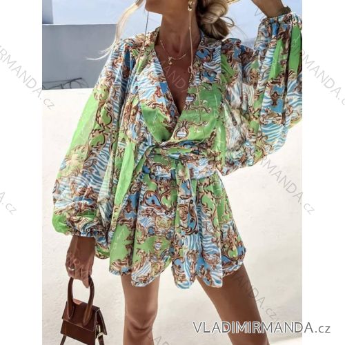 Kurzer Sommer-Langarm-Overall für Damen (Einheitsgröße S/M) ITALIAN FASHION IMWD23255