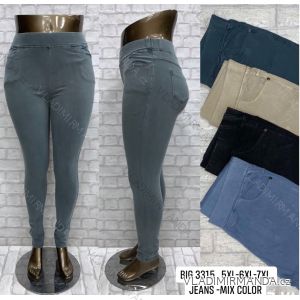 Kalhoty jeans džegíny dlouhé dámské nadrozměr (5XL-7XL) TURECKÁ MÓDA TMWL233315