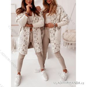 Kabát alpaka na zips s kapucňou dámsky (S/M ONE SIZE) POLSKÁ MÓDA PMLB23333