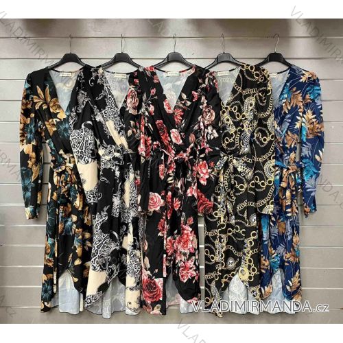 Women's Summer Long Sleeve Dress (S/M ONE SIZE) ITALIAN FASHION IMWGS23175