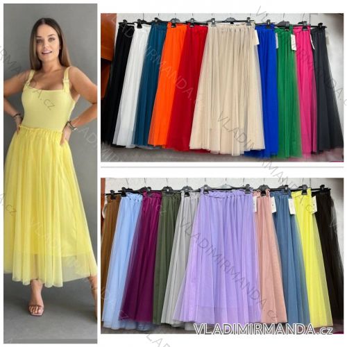Sukně tylová dlouhá dámská (S/M ONE SIZE) ITALSKÁ MÓDA IMWD23367