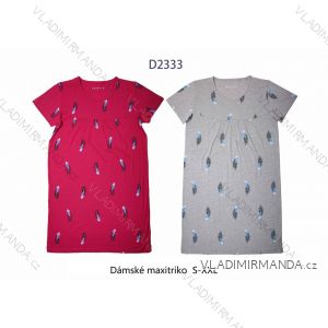 Tričko maxi krátký rukáv dámské (S-2XL) WOLF D2333