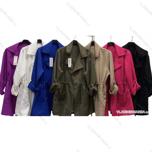 Spring Women's Plus Size Coat (XL/2XL ONE SIZE) ITALIAN FASHION IMC23018