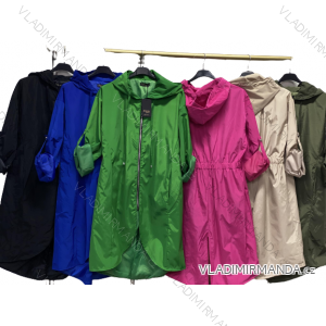 Bunda prodloužená s kapucí dámská nadrozměr (XL/2XL ONE SIZE) ITALSKá MóDA IMC23077