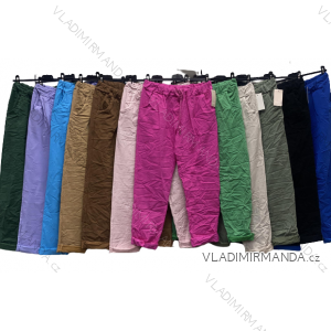 Kalhoty dlouhé strečové dámské (L/XL ONE SIZE) ITALSKÁ MÓDA IMC23090