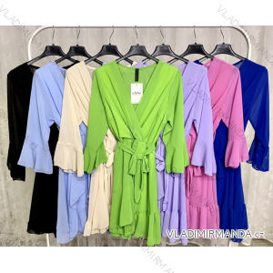 Šaty dlouhý rukáv dámské (S/M ONE SIZE) ITALSKÁ MÓDA IMPLP2362810085