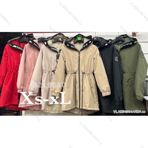 Erweiterte Frühlingsjacke mit Kapuze für Damen (XS-XL) POLISH FASHION PMLB23B218080