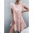 Women's Sleeveless Ruffle Summer Dress (S/M ONE SIZE) ITALIAN FASHION IMWD23471