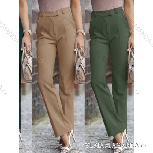 Kalhoty dlouhé elegantní dámské (S/M ONE SIZE) ITALSKÁ MÓDA IMWB23069