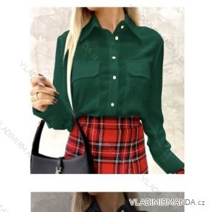 Košile dlouhý rukáv dámská (S/M ONE SIZE) ITALSKÁ MÓDA IMWB23083