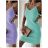 Women's Strapless Summer Dress (S/M ONE SIZE) ITALIAN FASHION IMWB23092