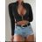 Langarmhemd für Damen (S / M ONE SIZE) ITALIAN FASHION IMWK21010