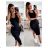 Women's Elegant Sleeveless Dress (S/M ONE SIZE) ITALIAN FASHION IMPLP2352330070